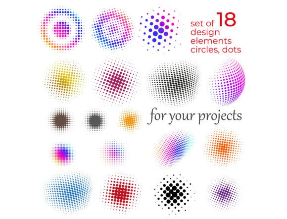 Circle of Dots & Halftone: Versatile Pattern Design
