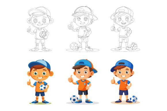 Evaluating Kids Play Football Illustration Sets for Your Creative Projects