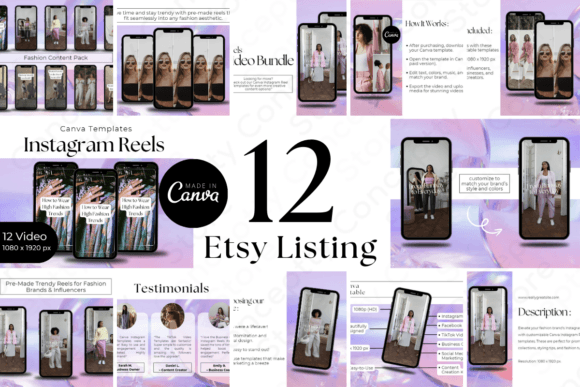 Evaluating the 12-Page Etsy Listing Canva Template V.6 for Your Shop