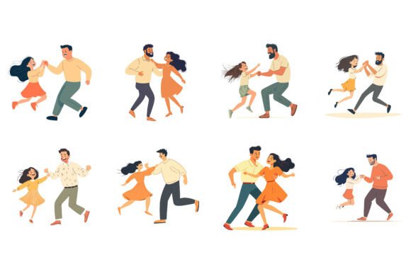 Father Dancing with His Daughter Art Collection