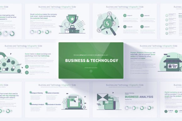 Mastering Modern Presentations with Business and Technology PowerPoint Templates