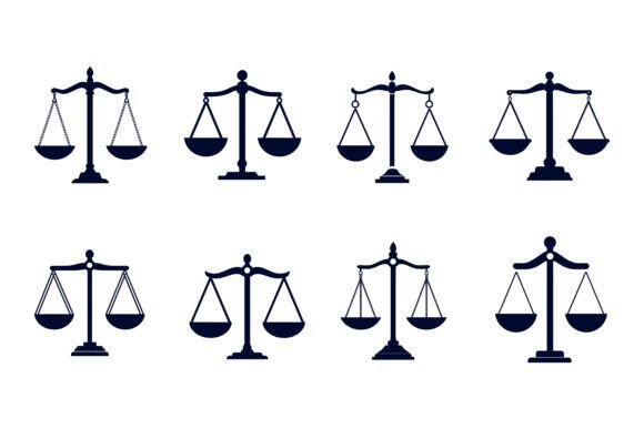 Scales of Justice Illustration Set for Creators