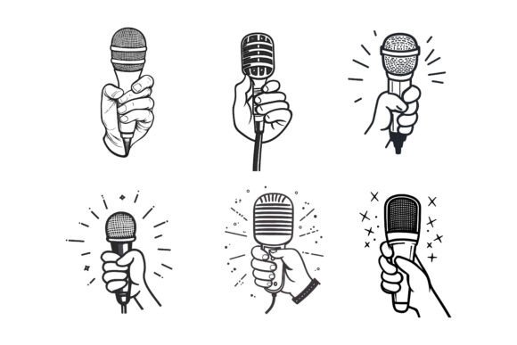 The Power of the Hand Holding a Microphone Icon